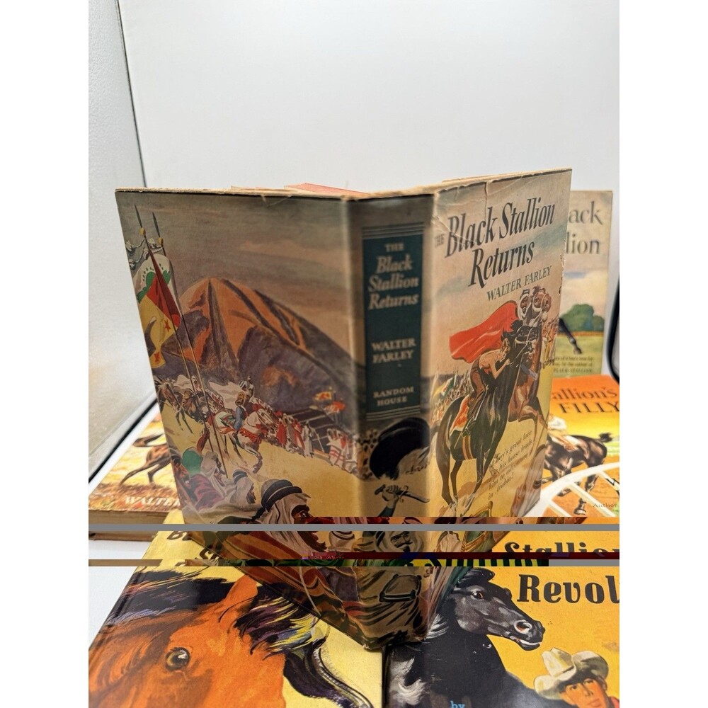 8 : 40s 50s Walter Farley The Black Stallion Novel Book Set Sulky Filly Satan + - Picture 7 of 16
